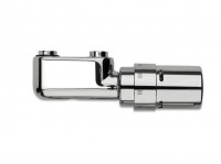 Zawór kątowy do przyłącza z Głowicą - Chrom